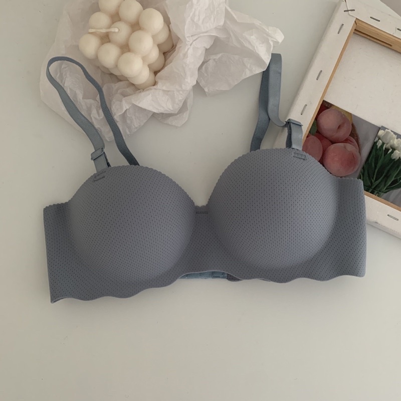 Sayishop Summer bra push up light and small chest gathered comfort simple bh-bra-121 Biru