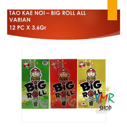 Tao Kae Noi Rumput Laut Nori Seaweed Big Roll 3.6Gr Classic/Spicy/Grilled Squid Halal