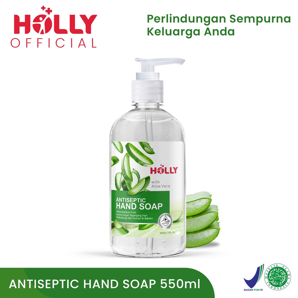 HOLLY Antiseptic Hand Soap 550ml Sabun Cuci Tangan