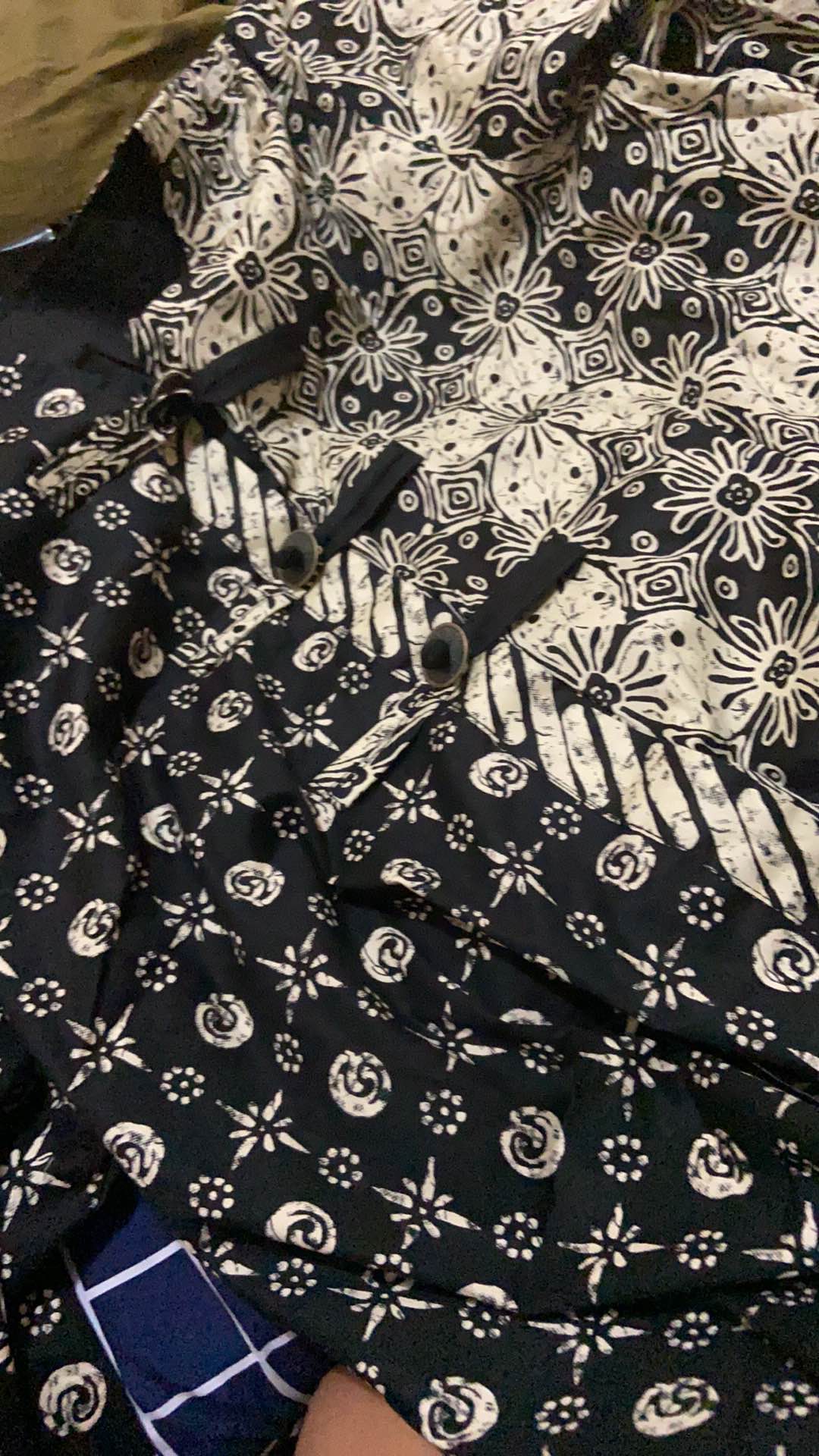 Atasan Blouse Batik Lengan Panjang/baju Lebaran 283 Vr#