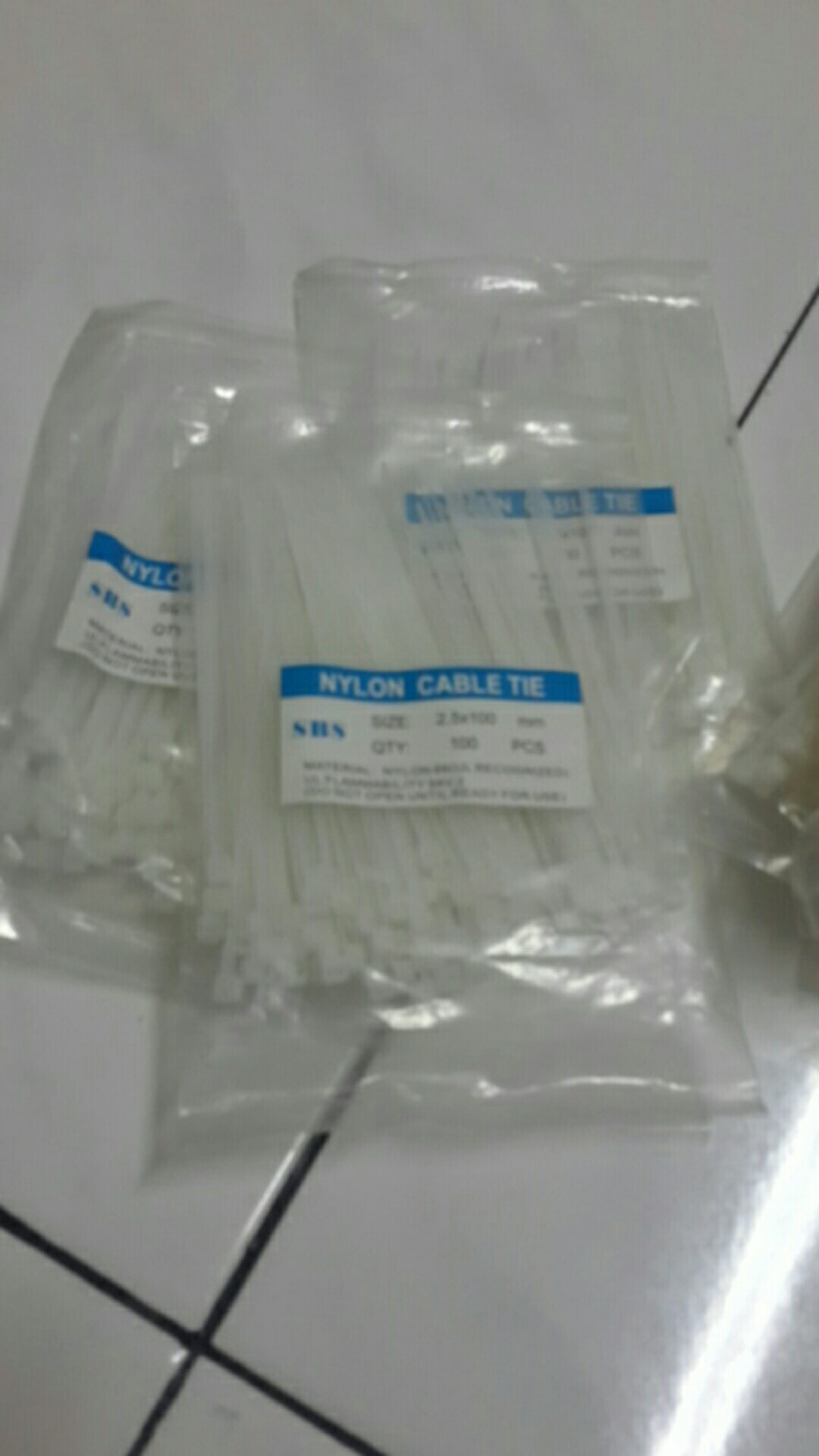 Kabel Tie - Kabel Ties - Nylon Cable Tie 2.5x100 - Pengikat Kabel