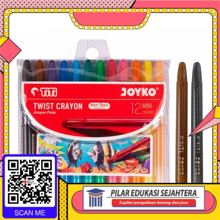 

CRAYON / OIL PASTEL TITI ISI 12 WARNA MURAH