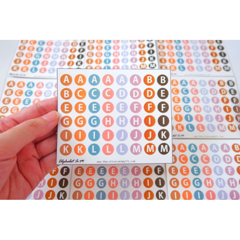 STICKER ALPHABET DECO / STICKER AESTHETIC / STIKER HURUF / STIKER ANGKA / DECO STICKER / STIKER BUJO