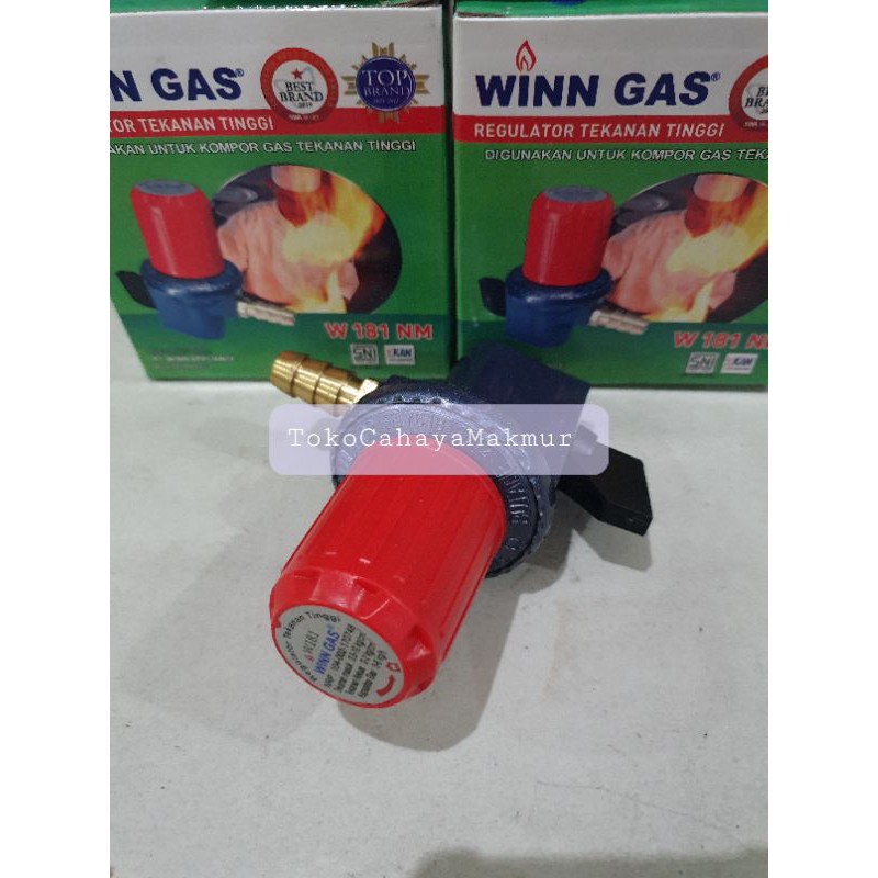 Kepala Gas Regulator / Kompor Gas Non Meter HP Winn Gas W181NM Tekanan Tinggi