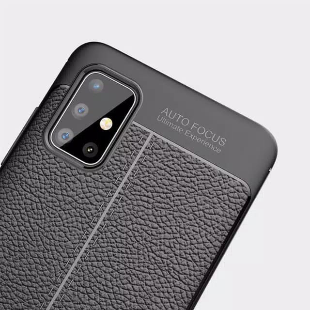 AutoFokus Vivo V20 6.44 inchi Leather Soft Case AUTOFOCUS Motif Kulit Jeruk