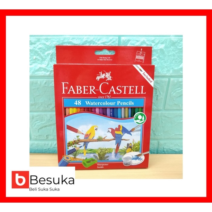 

Wow Faber Castell Watercolour Pencil Parrot 48 L Hemat