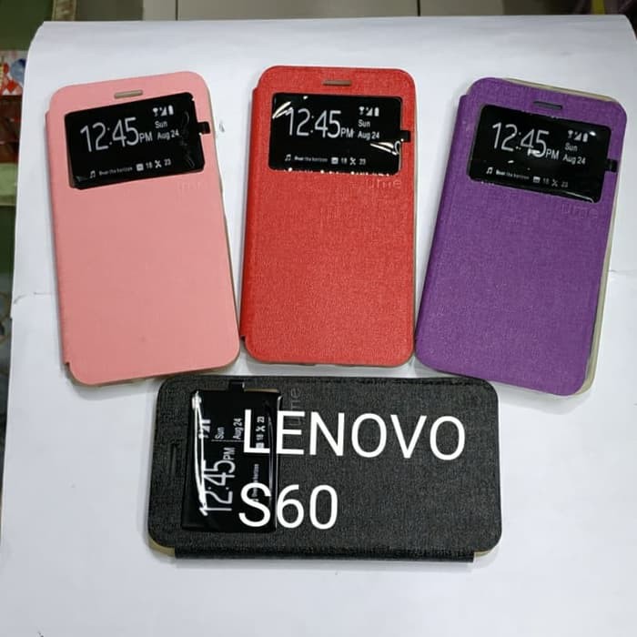 LENOVO S60 sarung flip cover ume / sarung model buku MANTUL