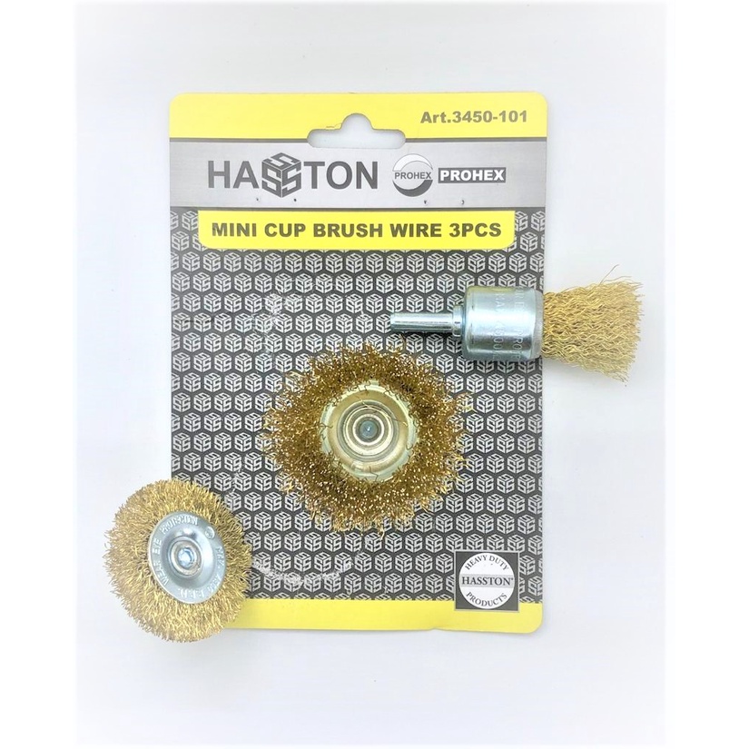 SIKAT BAJA GERINDA MINI 3 PCS HASSTON / SIKAT GRENDA MINI / SIKAT KAWAT GERINDA / SIKAT MANGKOK / SI