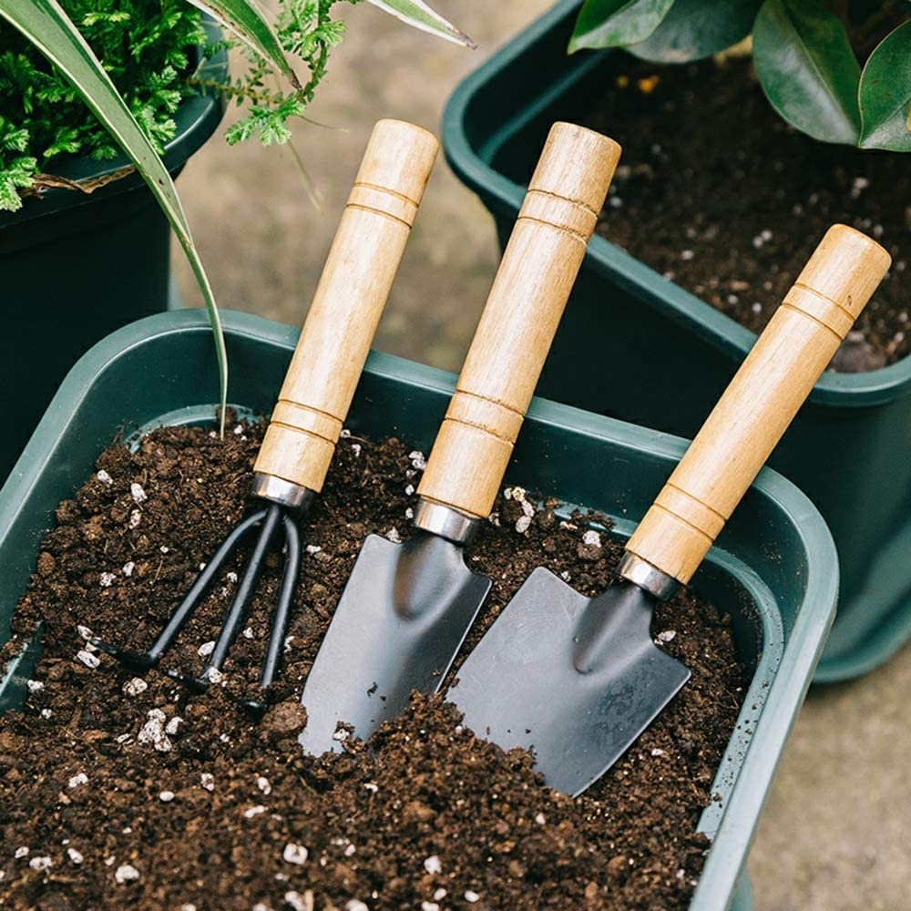 Sekop Skop Garpu Garukan Kecil Untuk Tanaman dan Berkebun 3in1