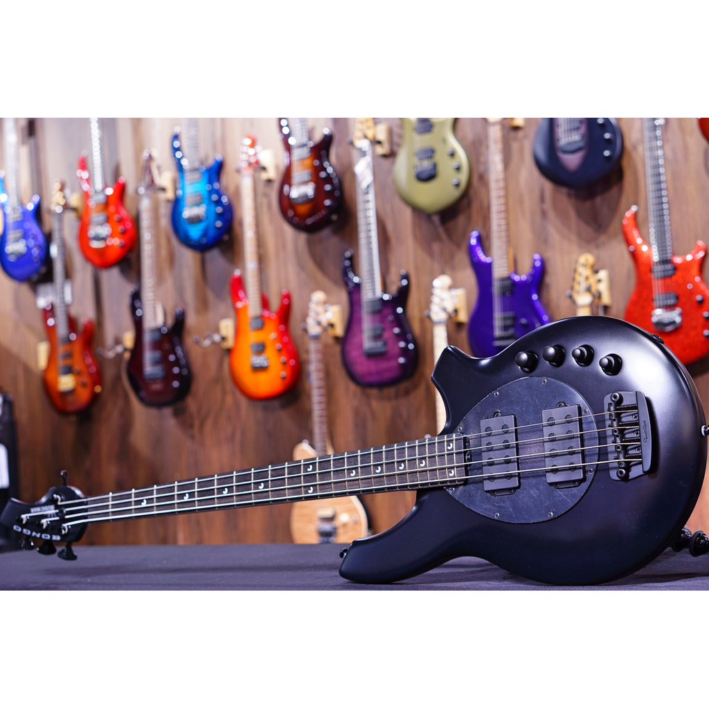 Ernie Ball Music Man Bongo 4 Bass Guitar - Stealth Black F88586