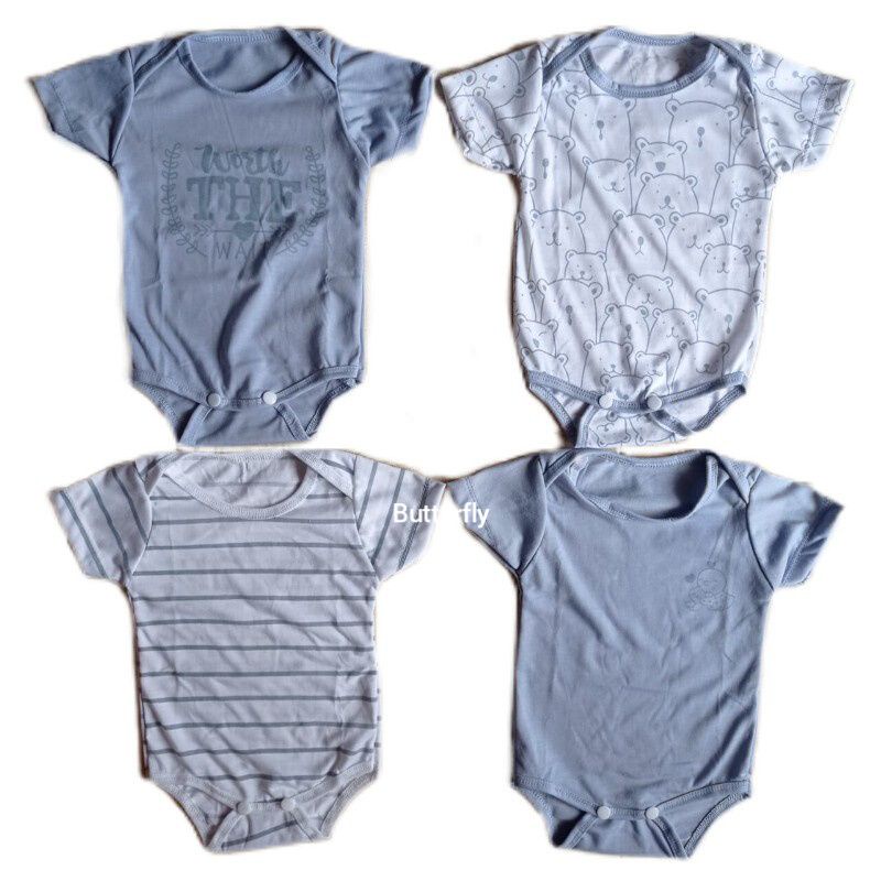 Combo Hemat Jumper Bayi Keyko 4in1 (Isi 4pcs)