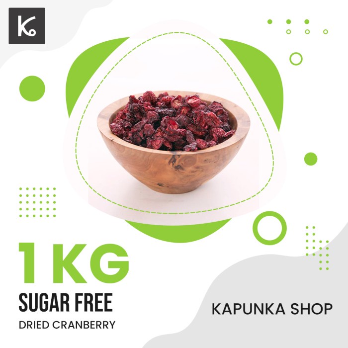 

Buah Kering - Cranberry Kering Merah 1Kg/Dried Cranbery Kering/Buah Cranbery 1Kg