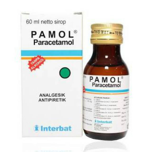 Pamol syp 60ml /paracetamol syp Obat Demam Sakit Gigi Anak harga grosir