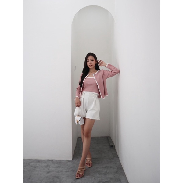 [LUXE.DLABEL] - D19 INNER &amp; OUTER | Atasan Rajut Import wanita Kaos wanita Atasan Wanita Atasan Korea wanita Korean top Croptop Croptee Atasan perempuan Top premium quality