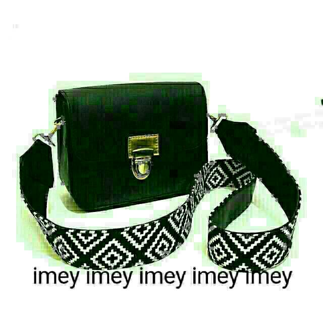 [BISA_COD]_M45_Tas Selempang Slingbag KOTAK TALI TRIBAL ZARA BOX, Tas Slempang Kotak Strap Tribal