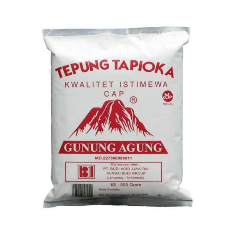 

TEPUNG TAPIOKA 500 GRAM CAP GUNUNG AGUNG