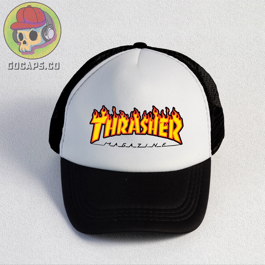 Trasher | Trucker Hat | Topi Pria | Trucker | Baseball | Brand | Topi Jaring | Gocaps