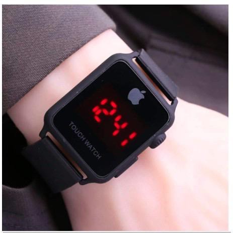 DS FREE BATERAI JAM TANGAN DIGITAL PRIA WANITA APPLE WATCH RUBBER  ELEKTRONIK TOUCH SCREEN LED DS015