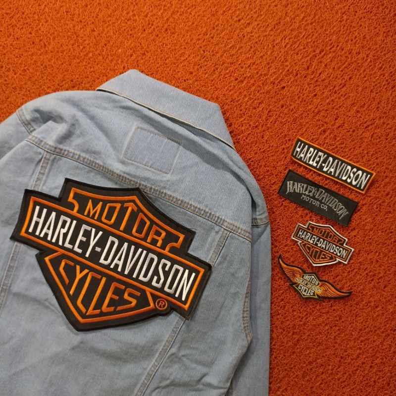 BACKPATCH BORDIR HARLEY DAVIDSON SATU SET PREMIUM