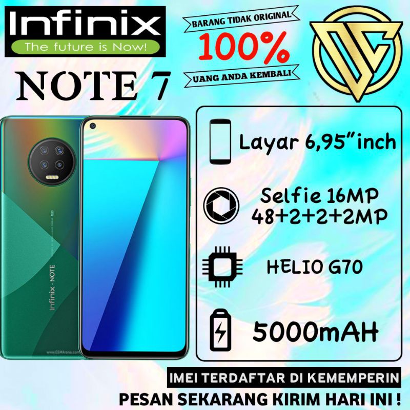 INFINIX NOTE 7 6/128GB GARANSI RESMI
