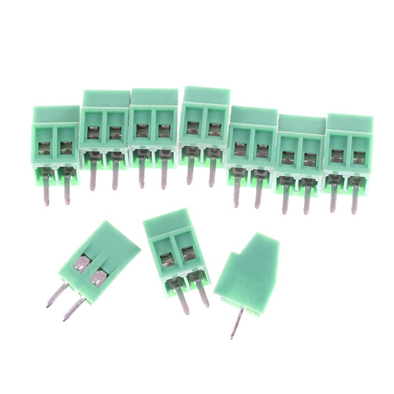 10pcs Blok Terminal Sekrup PCB Universal 2 Tiang KF128