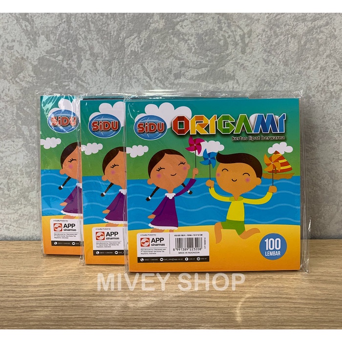 

Senikertas- Kertas Lipat Origami Sidu 12X12 Cm Isi 100 Lembar -Kertas-Seni.
