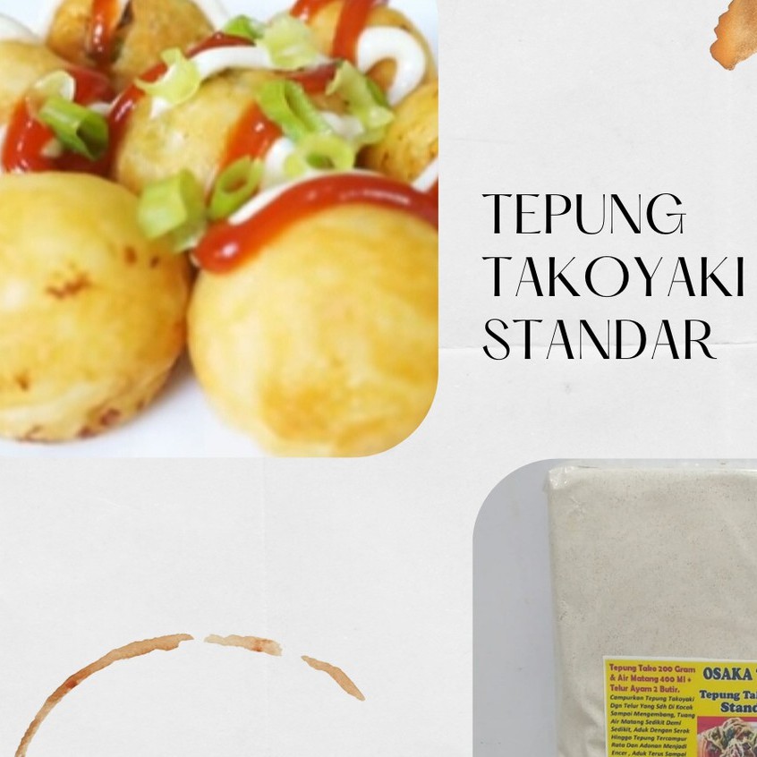 

Tepung Takoyaki STANDAR 1 Kg - Tepung Premik Takoyaki