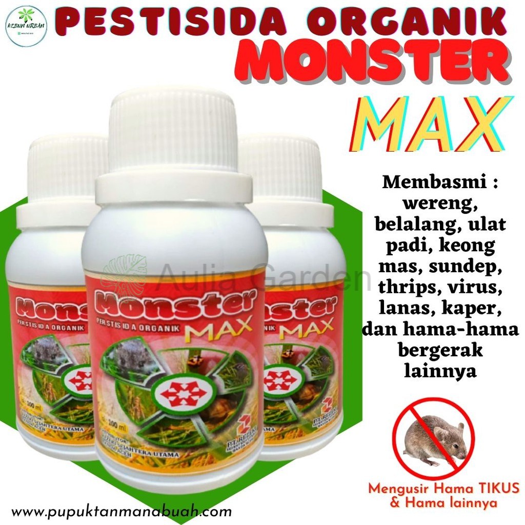 Pestisida Organik Monster Max, Pupuk Pestisida Organik Cair