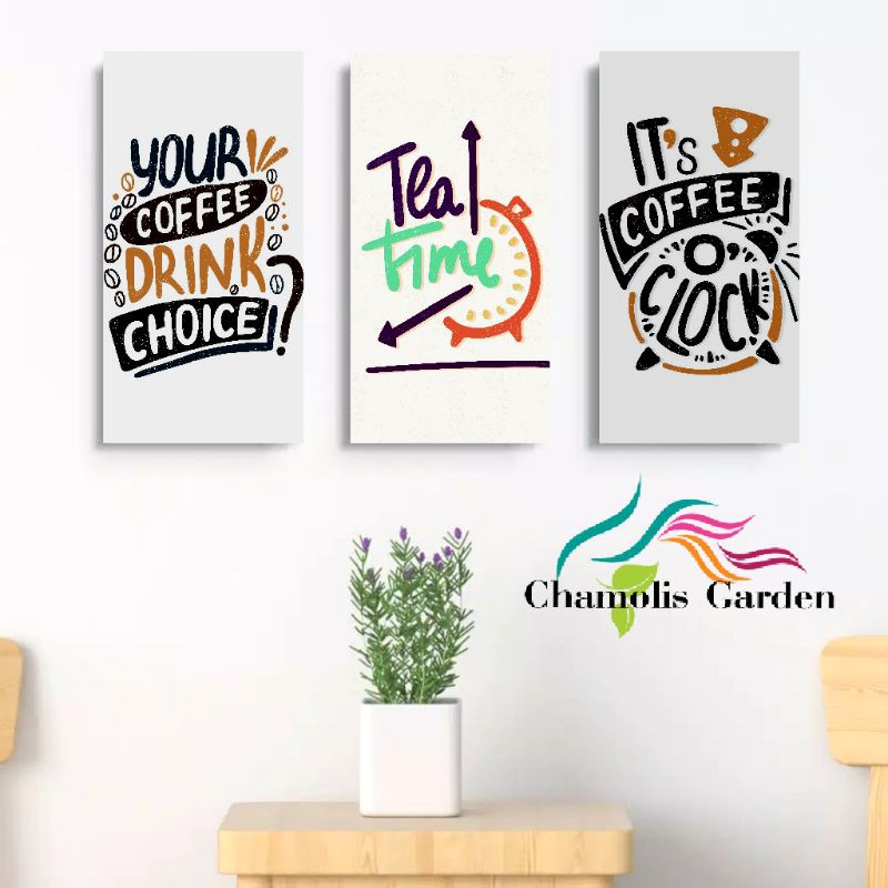 Hiasan dinding Quotes Cafe Dekorasi Dinding OK213