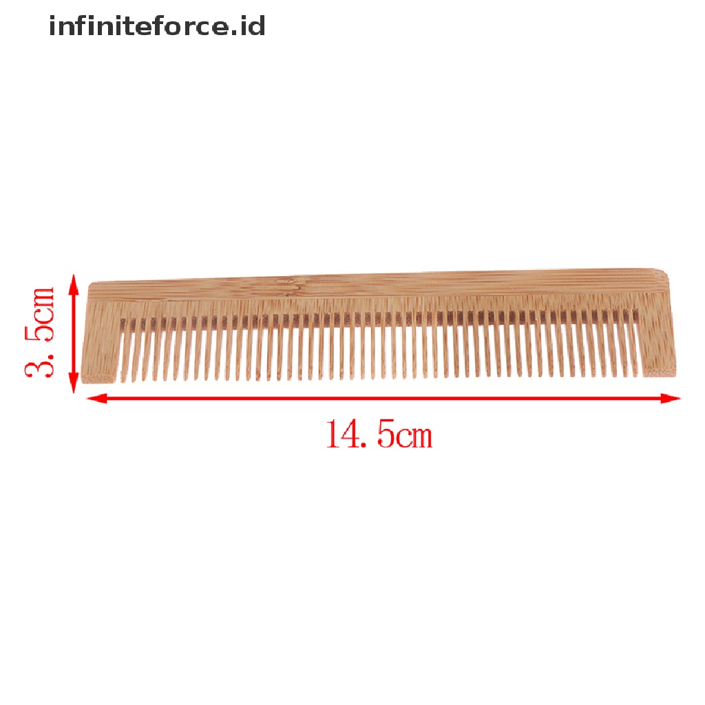 Infiniteforce.id 1pc Sisir Pijat Kulit Kepala Bahan Kayu Bambu