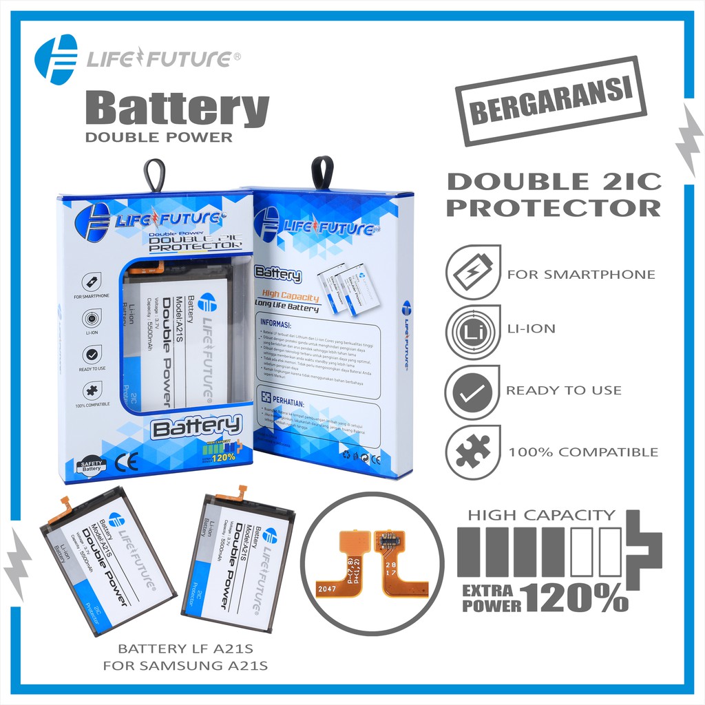 BATERAI SAMSUNG A21S DOUBLE POWER LIFE FUTURE