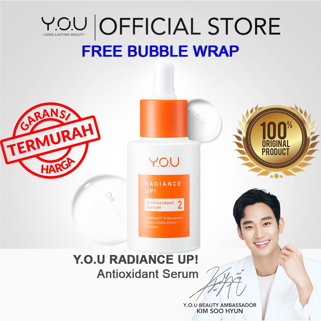 YOU Radiance Up! Brightening Serum KIMSOOHYUN Special Edition Sticker KSH Serum Pencerah Wajah Whitening BPOM