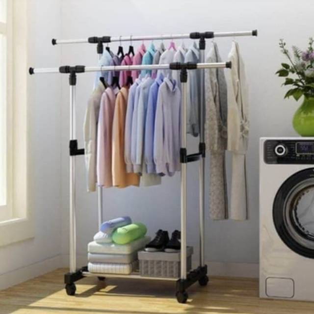 Stand hanger double