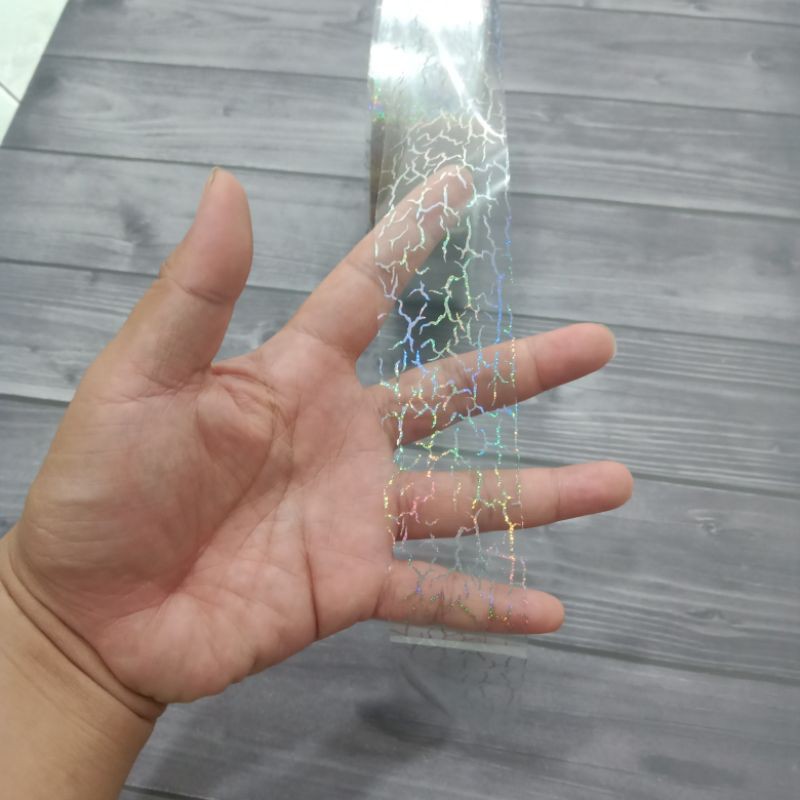 

hot stamping foil kilat petir 4cm x 5 meter