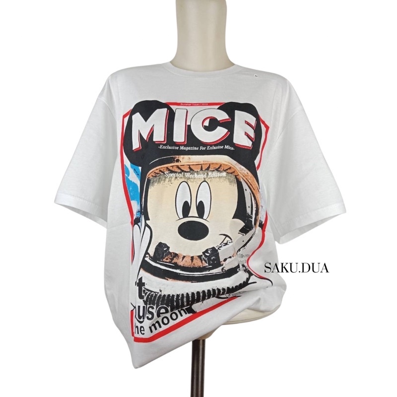 zara X Disney / kaos mickey mouse / Tshirt mickey / baju wanita / atasan wanita