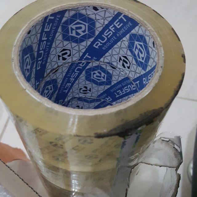 Lakban 2  Brand Rusfet Super Lengket 90 Yard