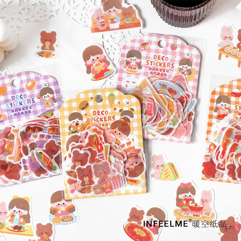 

My Food Diary Series Flake Stickers