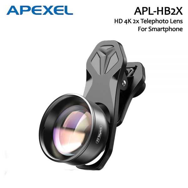 APEXEL Lensa Kamera Smartphone Clip 2X Telephoto Lens - APL-HB2X