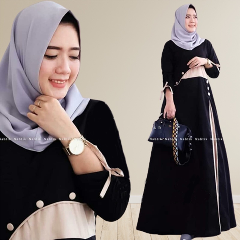 Promo Kanza dress maxi Baju Muslim gamis panjang