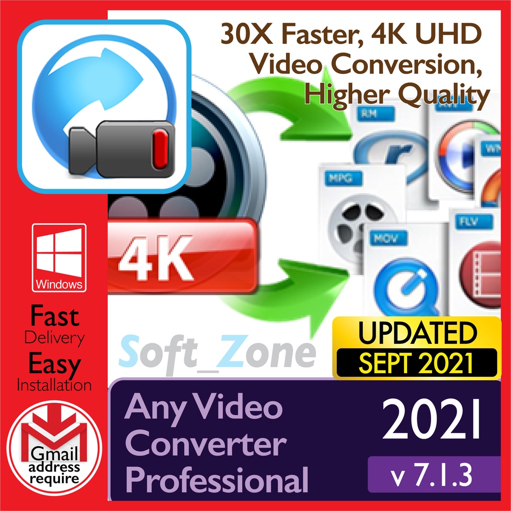 

Any Vd Cnvrtr 7.1.3 Prfssnl -30X Fstr, 4K UHD Vd Cnvrsn[WINDOWS x64] - Dgtl Dwnld