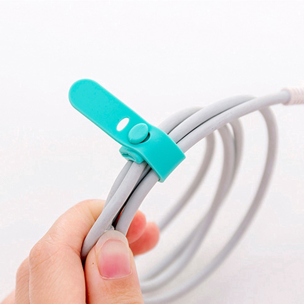 4Pcs Winder Organizer Kabel Earphone Bahan Silikon