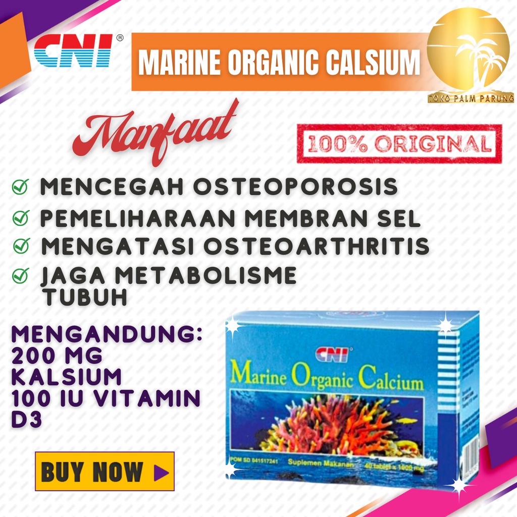 Marine Organic Calcium Mineral Alami Mencegah Osteoporosis Dan Membentuk Tulang Anda Lebih Padat