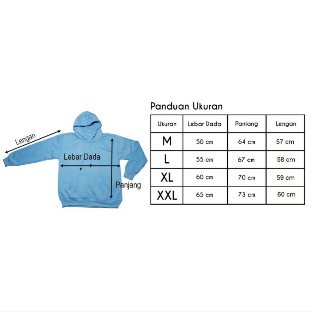 Sweater Hoodie Polos Oblong Pria Wanita Bahan Fleece Warna Terbaru