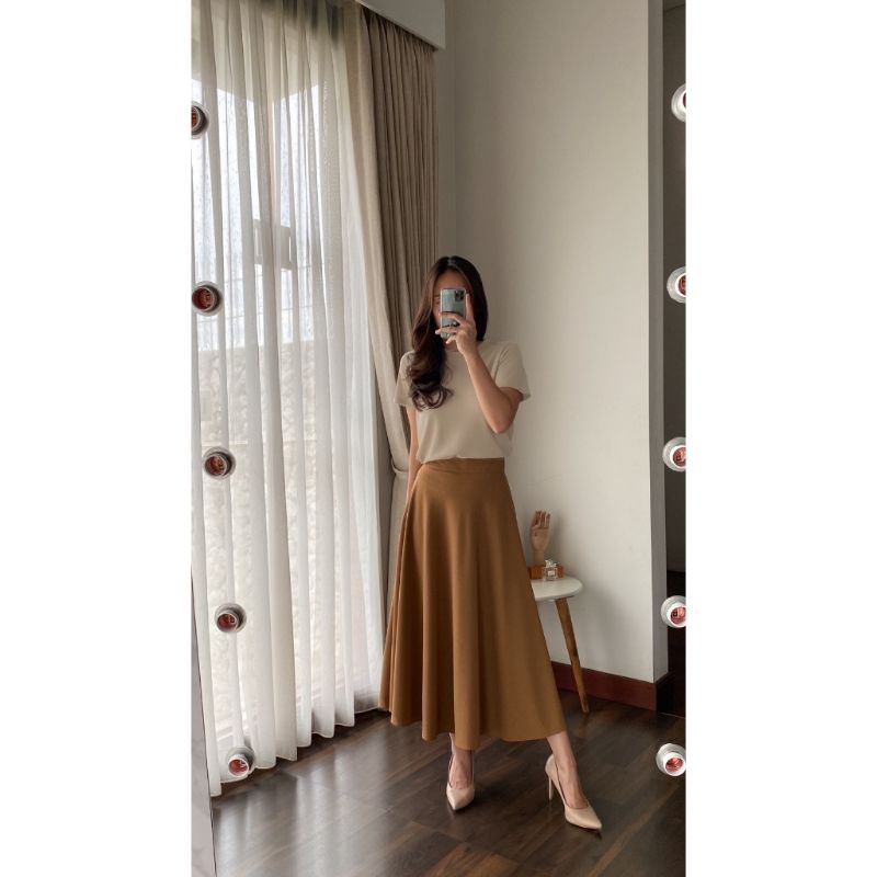 amber top lengan pendek