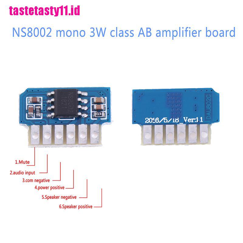 【TTID】DC 3V 3.7V 5V class AB mono 3W mini amplifier board audio amp module one