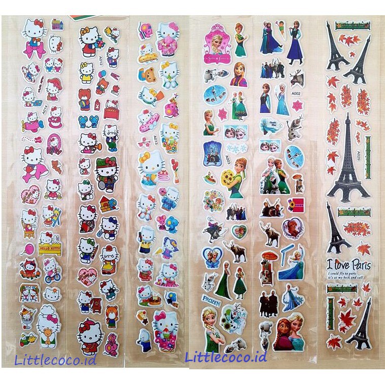 

(20gr) Stiker Anak Timbul 3D Panjang Motif Karakter