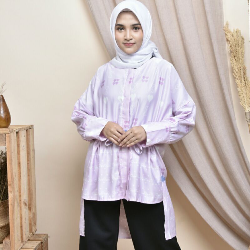 TUNIK SAFIRA maxmara dior silk premium. Tunik maxmara. Gamis maxmara premium