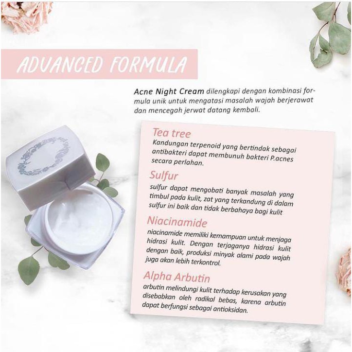 MS GLOW ACNE NIGHT CREAM ORIGINAL