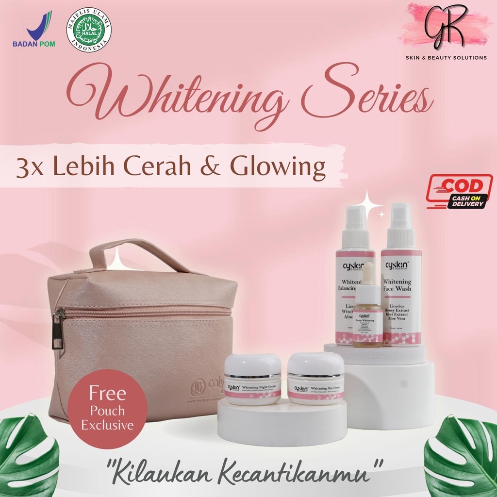 Paket Skincare BPOM Glowing Perawatan Wajah Kulit Cantik Putih Anti Aging Crim Pemutih Pencerah Glow