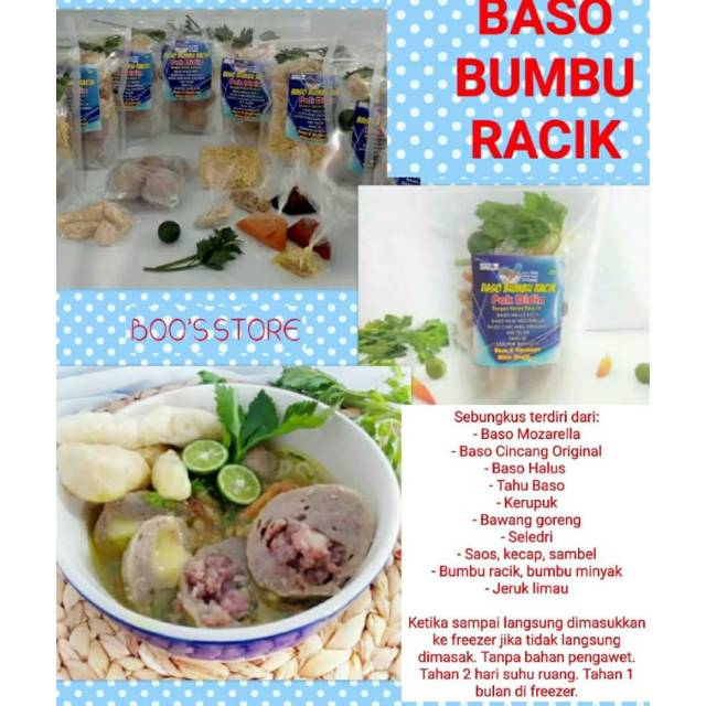 

BASO RACIK PAK DIDIN / Racik Biru / baso sapi asli